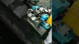Servo driving  In-die tapping in horizontal direction for automotive seat part.