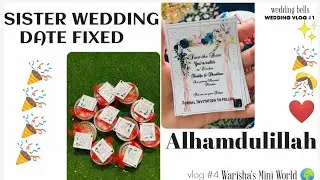 sister wedding date fixing ceremony// rasam e tareeq// warisha's Mini World// vlog#