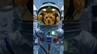 Cat gets her Space suit. Watch full ep no 50. #youtubeshorts #trending #ai #cat #nasa