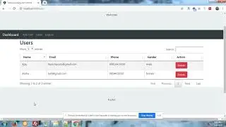Angular Laravel Datatable Crud Operation Part 1