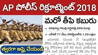 AP Police SI Recruitment Notification 2018 | Apply Online | Last date 24th November 2018 | APSLPRB