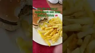 Got this for free at Sueno beach side hotel Antalya, T&uuml;rkey #food #fyp #trending #burger #bigback