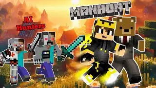 Minecraft Manhunt , But AI Hunter Hunt (went WRONG ?)
