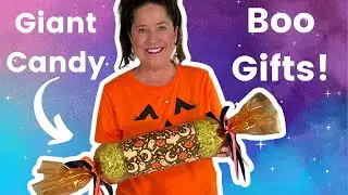 DIY 🎃 Giant Halloween Candy Boo Gift, Made with Upcycled 2 Liter Bottles.