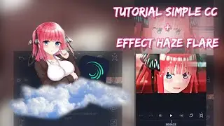 Tutorial Simple CC For AMV + Effect Haze Flare | Alight Motion