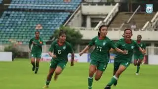 Bangladesh scores the opening goal against Myanmar in the AFC Women&rsquo;s Asian Cup Qualifiers