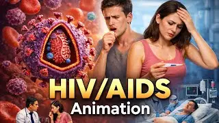 HIV AIDS Animation | Causes, Symptoms, Spread, Treatment & Prevention | Class 12 Biology | NEET 3dAn