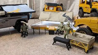 Rc Scale Accessories ,   MN85-K Camping 🏕️ Scenery Set !    Unboxing and assembly !!