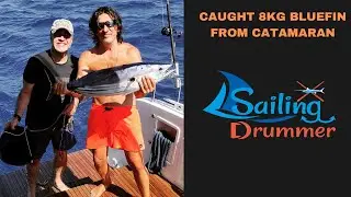 EP 13 - Caught a Bluefin TUNA while SAILING from Turkey to Cyprus (Part 2 DAT&Ccedil;A bays) Catch and Cook