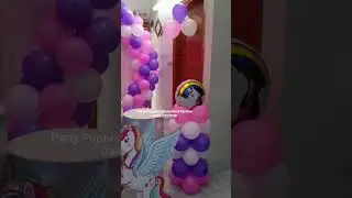 Unicorn Theme Party Setup | Dreamy & Colorful Decor! 🌈🎉