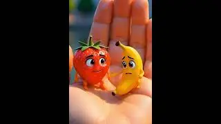 Banana vs Strawberry 😂 | Funny Fruit Joke 🍌🍓 | 6 Sec Comedy Short | AR RAHMAN AI