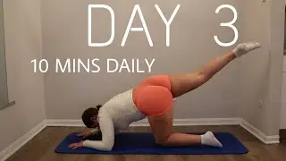 Day #3 Beginner 10 Mins Daily 30 Day Workout Challenge - Legs At Home No Equipment