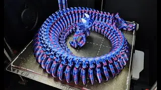 Flexi Factory Skeleton Snake on Bambu P1S