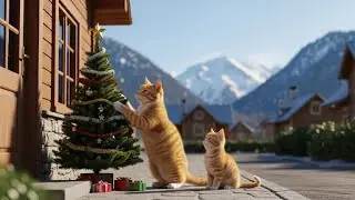 Christmas Rescue Story! 🎄 Kitten Saves Meow Mama's Cat & Lion From the Naughty Duck 😹🦁 #funny #cat
