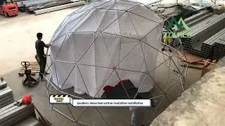 Geodesic dome tent cotton insulation inst-from tourle tent