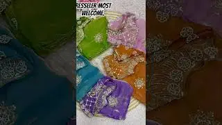 Fandy silk saree with readymade blouse... #saree #onlineshopping #shortvideo
