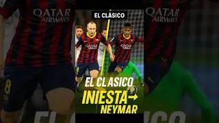 Iniesta Assist to Neymar ⚡ El Clasico Goal vs Real Madrid