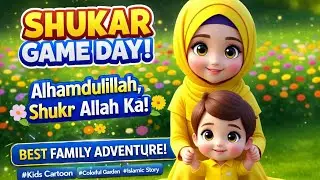 Shukar Game Day 🌼 Best Kids Cartoon Story with Lovely Family in Colorful Garden#vedio 