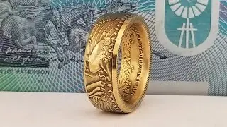 Making a half oz Gold Eagle ring and Complete Coin Ring Tool Giveaway