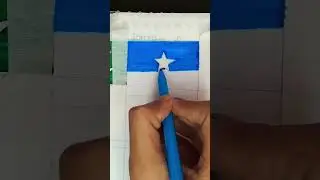 Drawing flag of Somalia 🇸🇴  / What's next #shorts #art