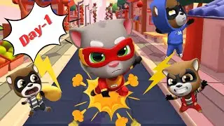 Tom Hero Dash || Day-1: Tom Killed 30 raccoons in one run ||Fullscreen gameplay ~ Mr. Gameplay