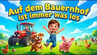 Auf dem Bauernhof ist immer was los! 🚜 Fröhliches Kinderlied zum Tanzen & Mitsingen