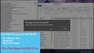 ULTRA Fast Encrypt/Decrypt using Multi Threading VB.NET