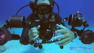 Bayoneta Glowdive para angular Inon con GoPro 9