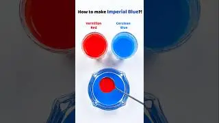 How to make Imperial Blue?!🎨 #colormixing #satisfying #asmr #watercolor