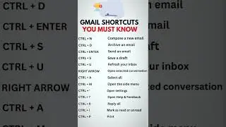 Emailshortcut🖥#shortcutkeys #email #shortcut #gmail #shorts #viral #pc #tricks #knowledge #computer