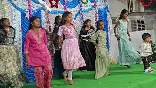Sunday School Children dance performance at Bible Mission, Kaza, Andhra 🎄