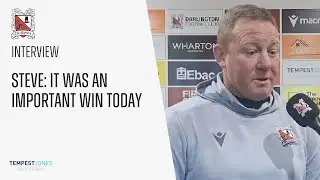 Steve: It was an important win today