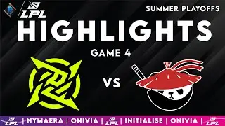 NIP vs AL Highlights Game 4 | LPL Playoffs 2025 | Ninjas in Pyjamas vs Anyone's Legend by Onivia
