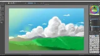Beginner With A Drawing Tablet - Simple Anime Style Background Attempt