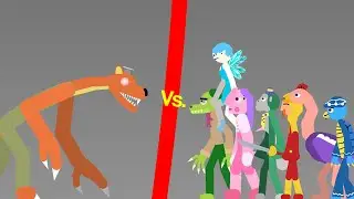 Weasel Eater Vs Willy&rsquo;s Wonderland Gang (Stick Nodes Animation)