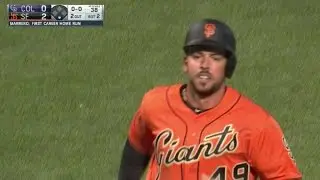 COL@SF: Marrero hammers his first career homer