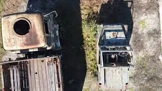 Polemi Concentration Camp, Cyprus, drone views.