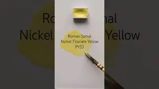 Swatching Roman Szmal Nickel Titanate Yellow #swatching #watercolor