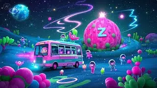 The Wheels on the Space Bus | Outer Space Rhyme for Kids | Nursery Rhymes & Songs for Children