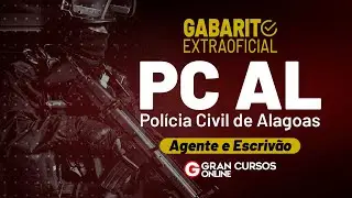 Gabarito Extraoficial PC AL - Agente e Escriv&atilde;o