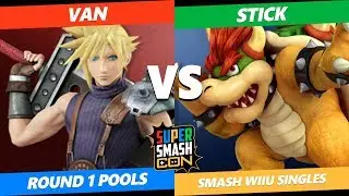 SSC 2019 SSB4 -  Stick (Bowser) VS  Van (Cloud) Smash WiiU Round 1 Pools