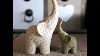 Timelapse - Elefante em Tric&ocirc; de 10cm em filamento PLA- Bambu Lab A1