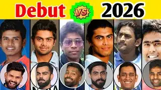 Team India Batsmen Then vs Now | Debut Match Photo vs 2026 Look