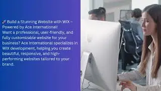 🚀 Build a Stunning Website with WIX &ndash; Powered by Ace International!