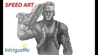 How to Draw Cable from X-Men (Speed Art)