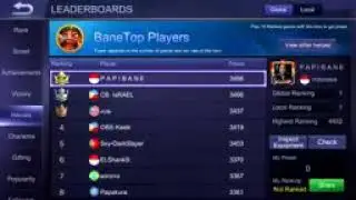 TOP 1GLOBAL BANE vs TOP 1 GLOBAL LAPU LAPU | FULL SQUAD | Papibane vs Rusher