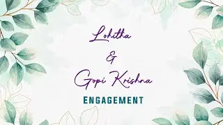 Lohitha and Gopi Krishna's Engagement Moments