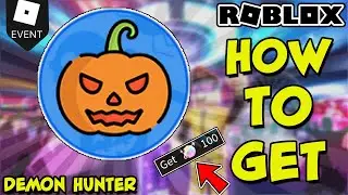 [EVENT] [ANIME SLAYER] DEMON HUNTER BADGE TUTORIAL - MR. PUMPKIN - LUOBU COSTUME PARTY (ROBLOX)