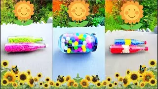 🔴🟢🟡🔵🟣Breaking Colorfull glass bottle 🫙 ⚠️🔥💥 #ASMR #satisfying#asmrsound#satisfyingvideo