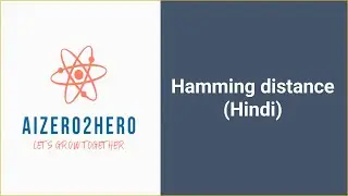 Hamming distance in Hindi | Hamming distance